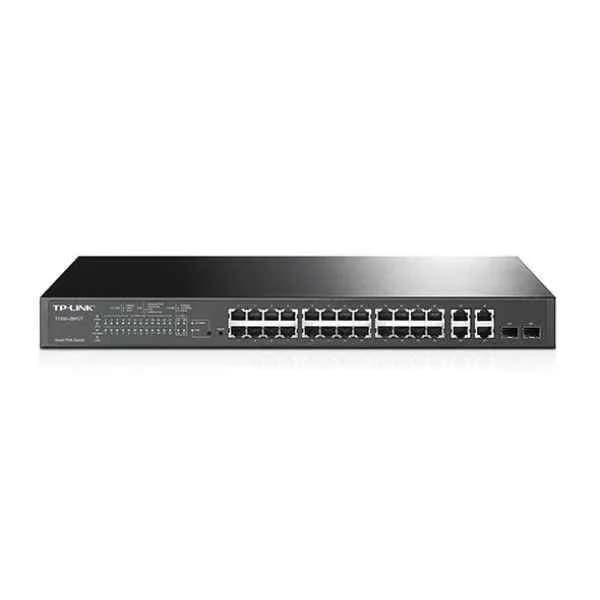 tl-sl2428p jetstream 24-port 10/100mbps + 4-port ggb smart sw w/24-port poe+