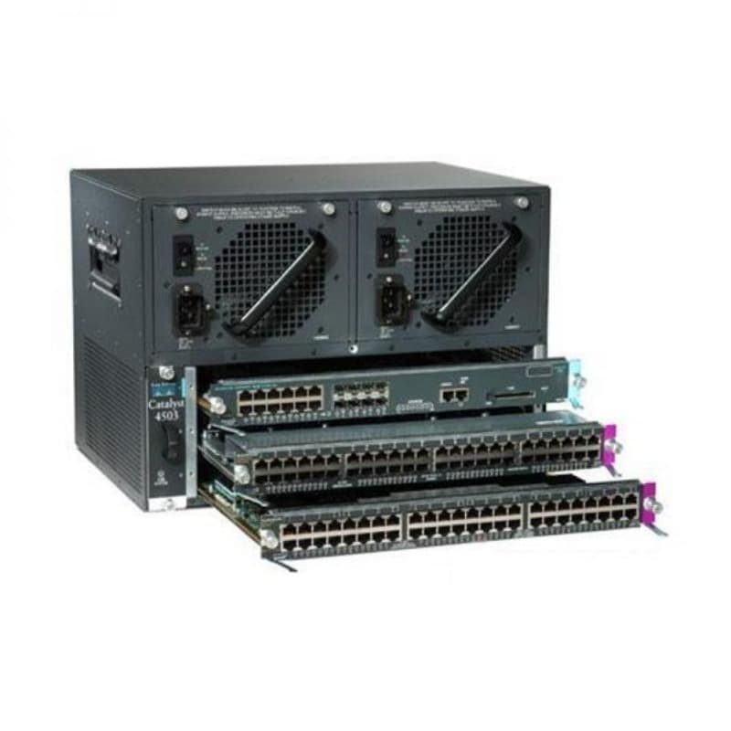 ws-c4503 cisco switch 4500 chassis (3-slot),fan, no p/s