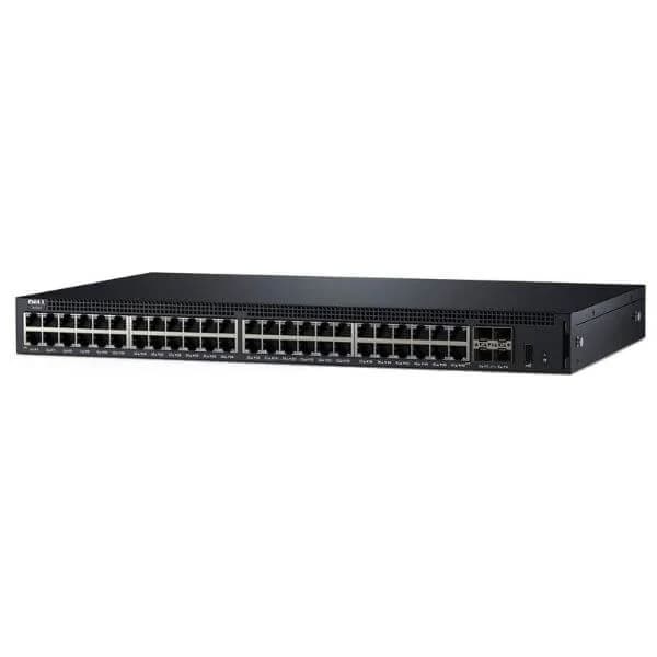 Dell Networking X1052P Intelligent Web management switch, 48x 1GbE (24x PoE - up to 12x PoE+) 4x 10GbE SFP+_x005F_x000D_