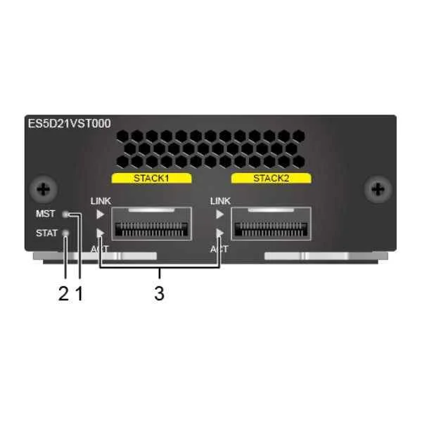 Dedicated stack card with 2*QSFP+ interface(Including one PCS of 1M QSFP+ cable ,Used in S5720EI series)