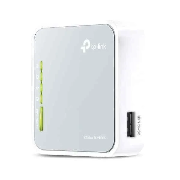 TP-LINK TL-MR3020 - Cellular network router - Grey - White - Fast Ethernet - 10,100 Mbit/s - IEEE 802.11b,IEEE 802.11g,IEEE 802.11n - 802.11b,802.11g,Wi-Fi 4 (802.11n) (TL-MR3020)