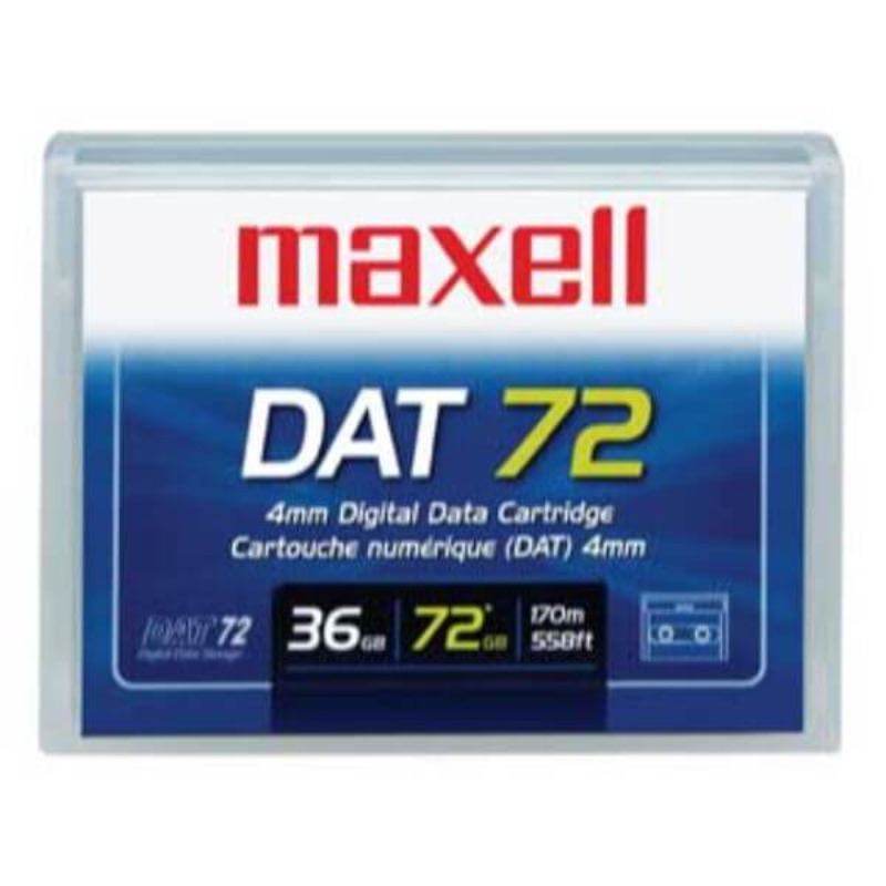 The Maxell DDS-5 DAT72 offers 36 GB of native capacity and 72 GB of compressed capacity to meet and exceed your data storage needs.