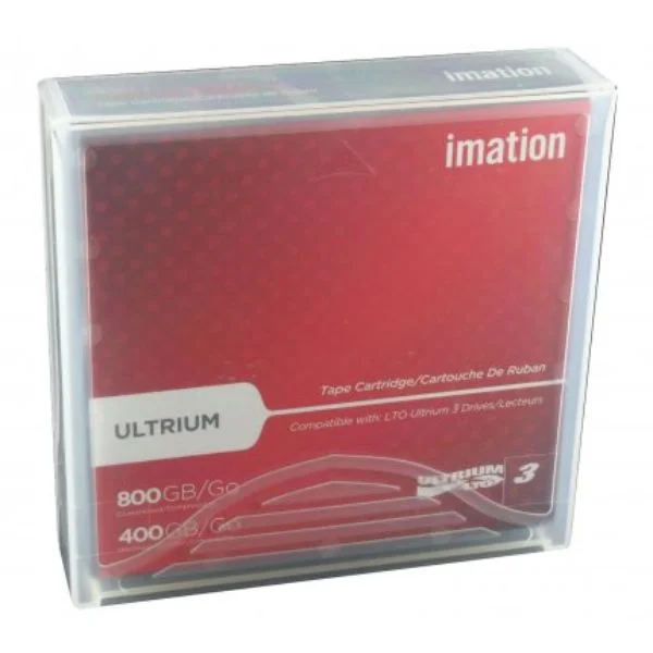 Imation LTO-3 (400/800) GB Tapes
The Imation LTO-3 Ultrium cartridge is developed utilizing Imation’s Tera Angstrom™ Technology, which combines linear, multi-channel, and bi-directional formats. Additionally, the Ultrium LTO-3 by Imation enhances servo technology, data compression, track layout, and error correction.