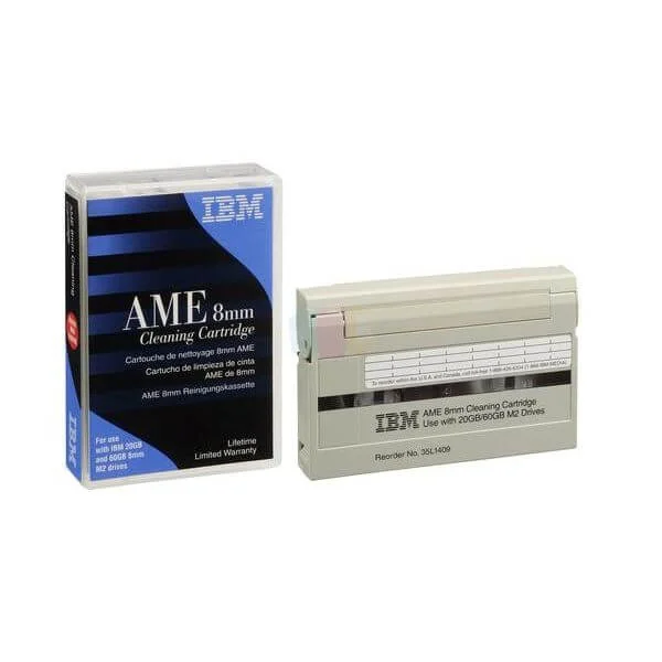 IBM Mammoth Cleaning
The IBM Mammoth 8mm cleaning cartridge is strategically developed for precision and reliability. IBM is so very sure of their Mammoth cleaning cartridge solution that the company offers a lifetime limited warranty. By utilizing the IBM Mammoth cleaning cartridge you can assure the extended life of your disk drives.