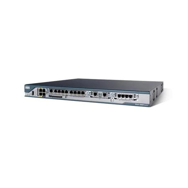 Cisco 2801 router 2801 w/AC PWR, 2FE,4slots(2HWIC), 2PVDM, 2AIM, IP BASE, 128F/384D