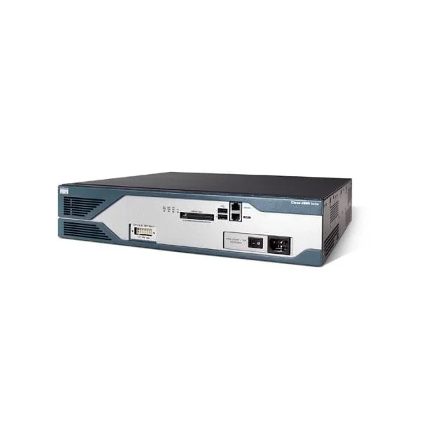 Cisco 2821 router 2821 w/ AC PWR, 2GE, 4HWICs, 3PVDM, 1NME-X, 2AIM, IP BASE, 128F/512D