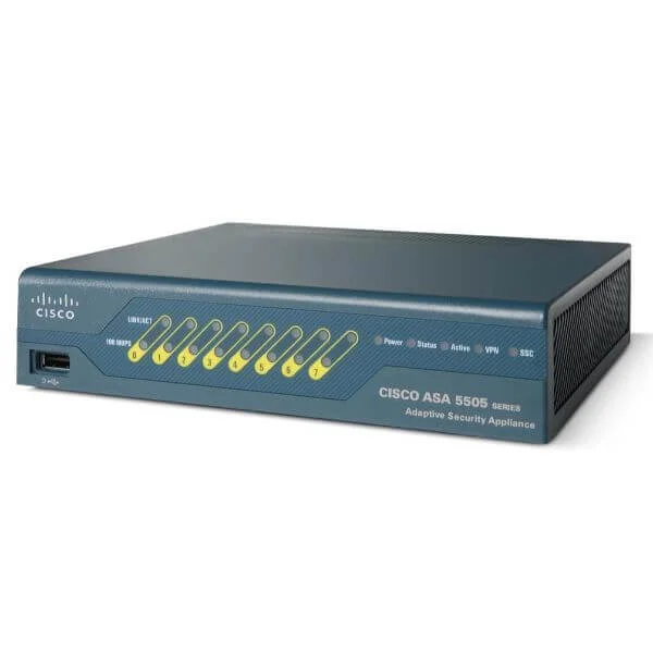 ASA 5505 Security Appliance with SW, UL Users, 8 ports, 3DES/AES, Cisco ASA 5500 Series Firewall Edition Bundles