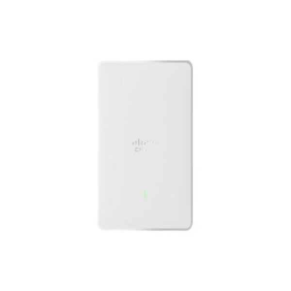 Cisco Catalyst 9105AX Wall Plate, with internal antennas; Wi-Fi 6; 2x2 MIMO with two spatial streams, E Domain
