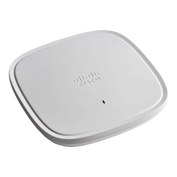 Cisco Catalyst 9105AX Wall Plate, with internal antennas; Wi-Fi 6; 2x2 MIMO with two spatial streams, T Domain