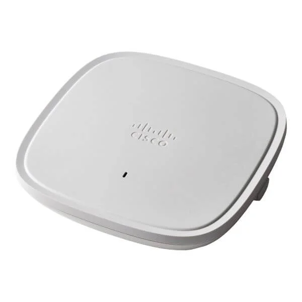 Cisco Catalyst 9105AX Wall Plate, with internal antennas; Wi-Fi 6; 2x2 MIMO with two spatial streams, S Domain
