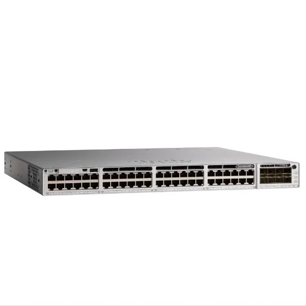 Catalyst 9300 48-port fixed uplinks Full PoE+, 4X1G uplinks, Network Essentials