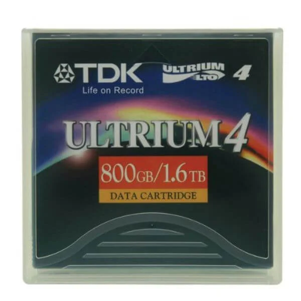 TDK LTO Ultrium-4 Data Tape Cartridge (800GB/1600GB)
Searching for a powerful data cartridge solution? The TDK LTO Ultrium 4 data cartridge offers amazing functionality with its Super Finavinx metal magnetic technology, which lends extremely high output power