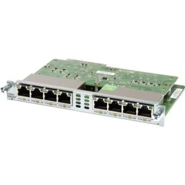 Cisco 1900 2900 3900 Router EHWIC WAN Card EHWIC-D-8ESG-P - Ethernet Switch Card