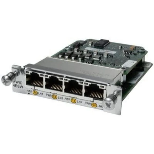 4-Port Ethernet Switch HWIC with Power Over Ethernet Cisco Router High-Speed WAN Interface card