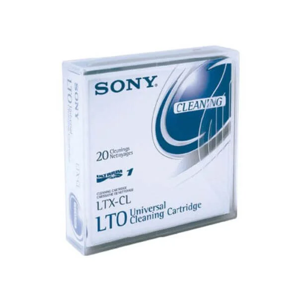 Sony LTO Cleaning Cartridge
The Sony LTO LTX-CL is a universal cleaning cartridge (UCC) for LTO tape drives. Regardless of LTO tape drive or autoloader such as the LTO-1, LTO-2, LTO-3, and LTO-4 tape drives and auto-libraries, the Sony Cleaning Cartridge works to clear dust and debris in a short time. According to Sony’s Website, the Sony LTXCL offers up to 50 cleanings; however, the number of cleanings can vary per drive.