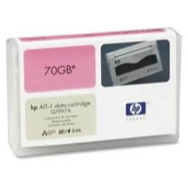 HP AIT-1 (35/70) GB Tapes # Q1997A
Searching for a stable, efficient, and reliable data storage tape to safeguard your most important data? The HP AIT-1 tape cartridge is of the highest quality and offers an amazingly efficient means for data backups and data recovery.