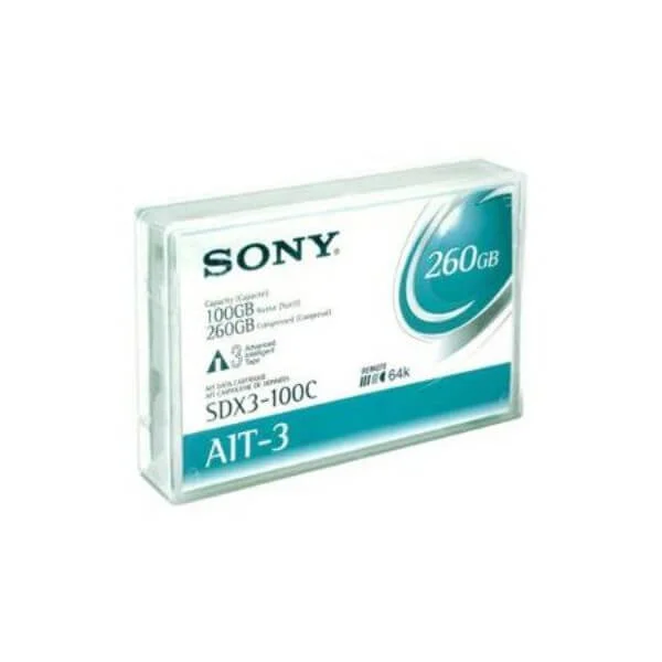 Sony AIT-3 (100/260) GB
The Sony AIT-3 100/260 allows for you to secure your most important data for years to come. The Sony AIT-3 tape cartridge is of the highest quality and offers an amazingly efficient means for data backups and data recovery