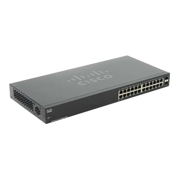 Cisco SG110-24 24-port Gigabit Switch + 2 Mini GBIC Ports 1U