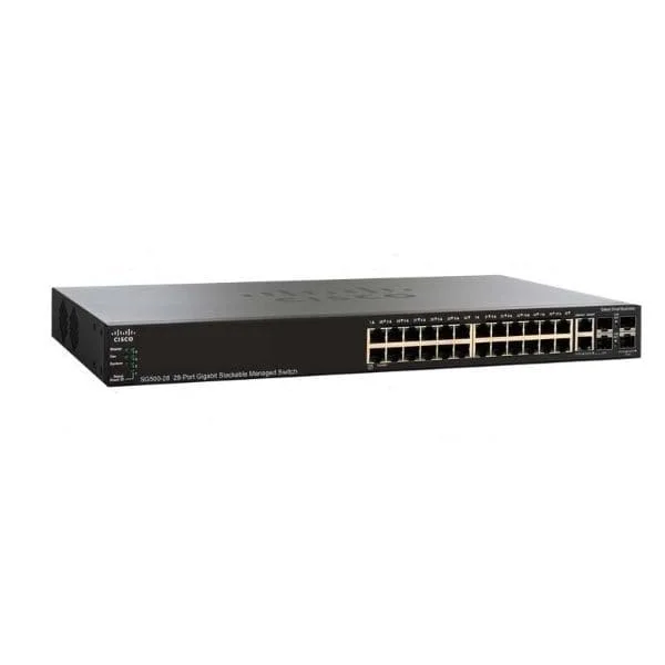 Cisco SG500-28P 28-port Gigabit POE Stackable Managed Switch