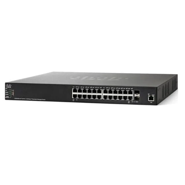 24 x 10 Gigabit Ethernet 10GBase-T copper port, 2 x 10 Gigabit Ethernet SFP+ (combo with 2 copper ports), 1 x Gigabit Ethernet management port