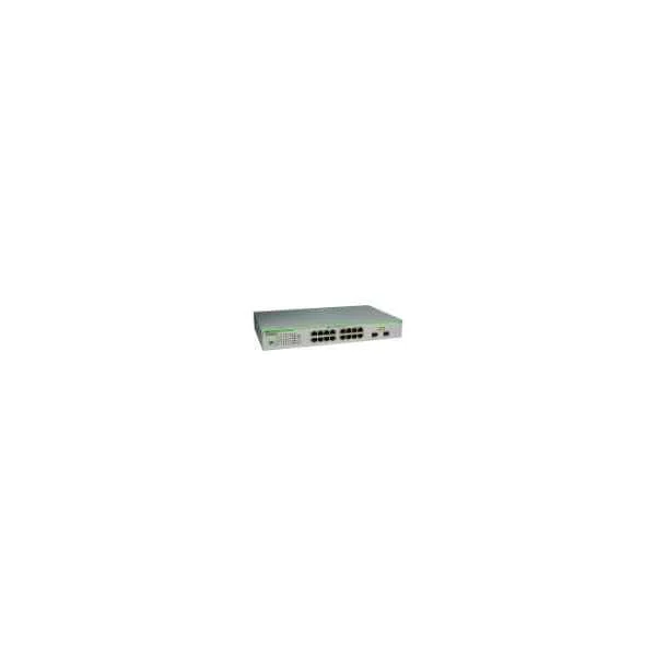 AT-GS950/16PS - Unmanaged - Gigabit Ethernet (10/100/1000) - Full duplex - Power over Ethernet (PoE)