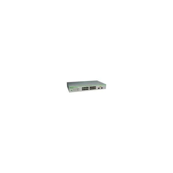 AT-GS950/16PS-50 - Gigabit Ethernet (10/100/1000) - Full duplex - Power over Ethernet (PoE) - Rack mounting