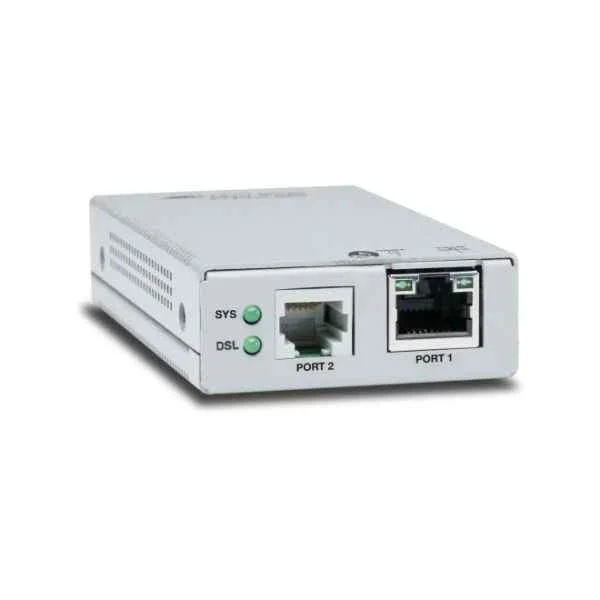 AT-MMC6005-60 - Network transmitter & receiver - 3000 m - 150 Mbit/s - 10,100,1000 Mbit/s - 10/100/1000Base-T(X) - Silver