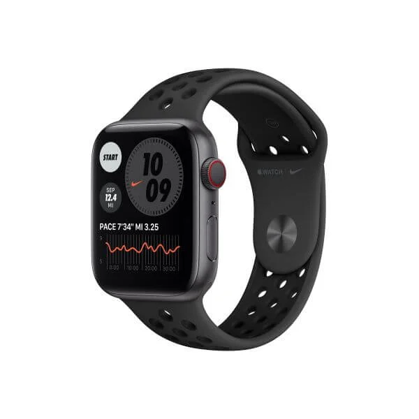 Apple Watch Nike Series 6 (GPS + Cellular) - space grey aluminium - smart watch with Nike sport band - anthracite/black - 32 GB