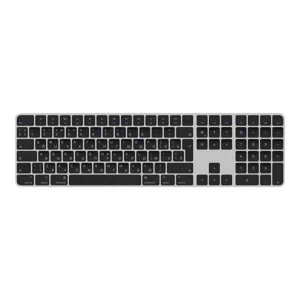 Apple Magic Keyboard with Touch ID and Numeric Keypad - keyboard - QWERTY - Russian - black keys