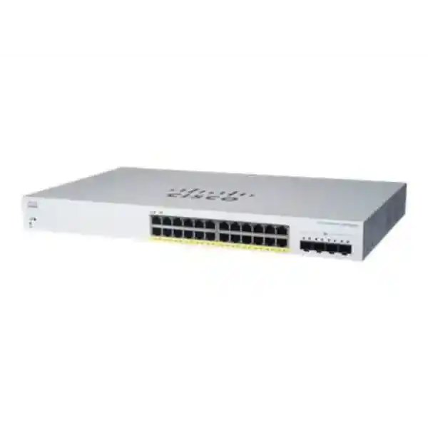 Business 220 Series CBS220-24FP-4X - Switch - smart - 24 x 10/100/1000 (PoE+) + 4 x 10 Gigabit SFP+ (uplink) - rack-mountable - PoE+ (382 W)