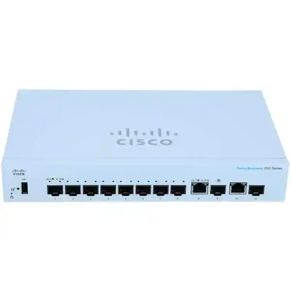 Business 350 Series CBS350-8S-E-2G - Switch - L3 - Managed - 8 x Gigabit SFP + 2 x combo Gigabit Ethernet/Gigabit SFP - rack-mountable