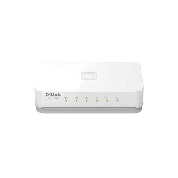 D-Link Ports: 5 100M electrical ports, backplane bandwidth: 1G, packet forwarding rate: 0.74M, size: 104x57x27mm (4 inches, plastic case), power supply: DC 5V/0.55A mini USB interface external power supply, non-network management switch
