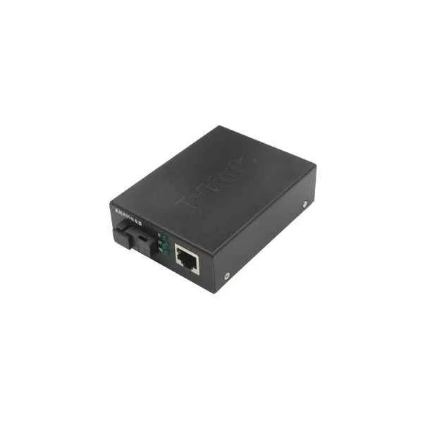 D-Link 1 port 10/100Base-TX to 100Base-FX 100M Ethernet photoelectric converter, single mode single fiber, can be used alone or with DMC-1200, TX:1550/RX:1310nm, maximum transmission 20km, SC interface/ Single power interface/DC: 5v/ need to be used in pairs