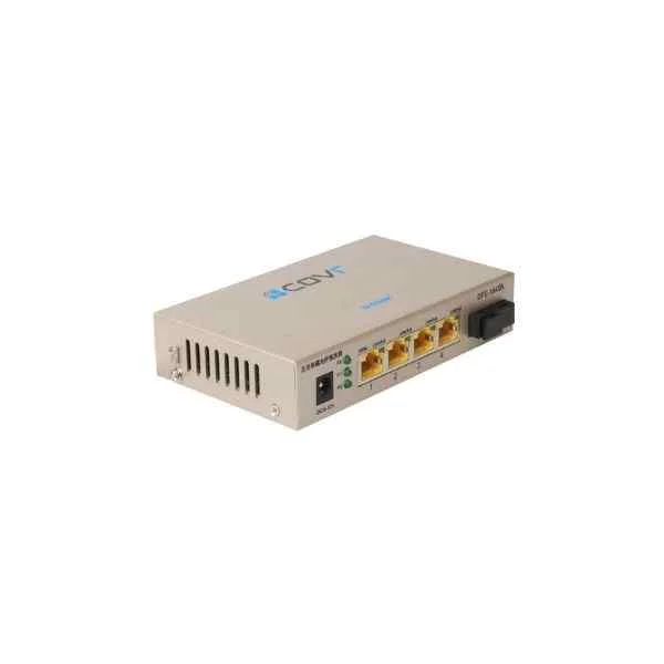 D-Link 4-port 10/100Base-TX to 100Base-FX 100M Ethernet photoelectric converter, single-mode single-fiber, can be used alone or with DMC-1200, TX: 1310/RX: 1550nm, maximum transmission 20km, SC interface/ Dual power interface / wide voltage DC: 5-12v / need to be used in pairs with DFE-161SB or DFE-162SB