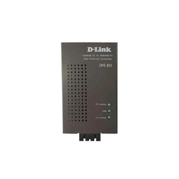 D-Link 1 port 100Base-TX to 100Base-FX 100M Ethernet photoelectric converter, single-mode dual-fiber, SC interface, maximum transmission 15Km, wavelength 1310nm