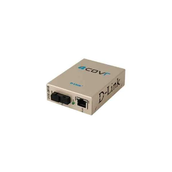 D-Link 1 port 10/100/1000Base-T to 1000Base-LX Gigabit Ethernet photoelectric converter, single mode single fiber, can be used alone or with DMC-1200, TX: 1310/RX: 1550nm, maximum transmission 20km, SC Interface / dual power interface / wide voltage DC: 5-12v / need to be used in pairs
