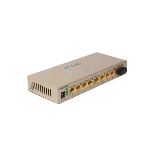 D-Link 8-port 10/100/1000Base-TX to 1000Base-LX Gigabit Ethernet photoelectric converter, single-mode single-fiber, can be used alone or with DMC-1200, TX: 1310/RX: 1550nm, maximum transmission 20km, SC Interface / dual power interface / wide voltage DC: 5-12v / need to be used in pairs with DGE-261SB or DGE-262SB-20