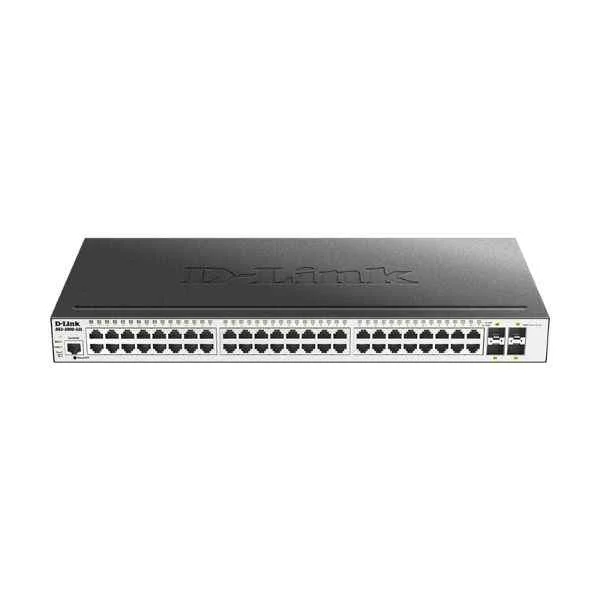 D-Link 48 Gigabit electrical ports + 4 Gigabit optical ports, managed switch, support DHCP server, rack mount
