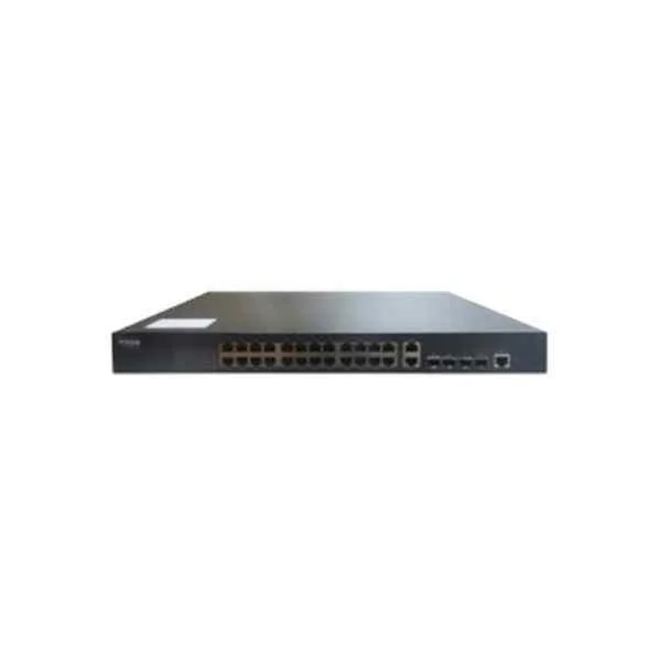 D-Link 24 100M PoE electrical ports + 2 Gigabit photoelectric combination ports, support 802.3af/at PoE standard, 1-24 single-port PoE maximum power 30W, whole machine PoE maximum power 400W, Web/SNMP network management, iron shell, machine Frame type, 440 x 200 x 44mm