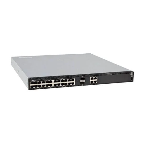 Dell Networking S4128T-ON, 1U, 28 x 10Gbase-T, 2 x QSFP28, PSU to IO, 2 PSU, OS10
