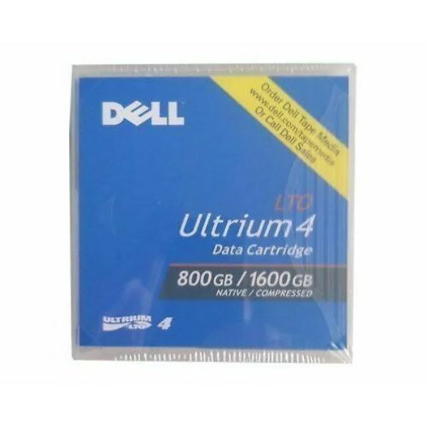 Dell LTO Ultrium-4 Data Cartridge (800GB/1600GB)
The Dell LTO 4 Data Cartridge holds a native capacity of 800 GB and a compressed capacity of 1.6 TB (2:1 compression ratio). It's high-performance and capacity is engineered to back up data, restore, archive, and retrieve files. It provides fast transfer speeds and high levels of data security, which ultimately saves you time and money from operational costs. This cartridge has been tested extensively to ensure maximum performance.