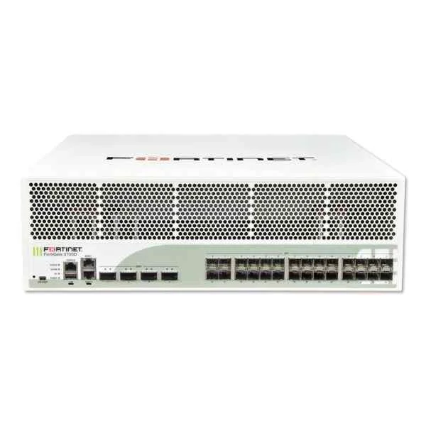 Fortinet FG-3700D 4x 40GE QSFP+ slots , 28x 10GE SFP+ slots, 2x GE RJ45 Management, SPU NP6 and CP8 hardware accelerated, 4 TB (2x 2TB) HDD onboard storage, and dual AC power supplies