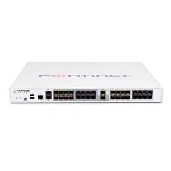 Fortinet FG-900D 2 x 10GE SFP+ slots, 16 x GE SFP slots, 16 x GE RJ45 ports, 2 x GE RJ45 management ports, SPU NP6 and CP8 hardware accelerated, 256GB SSD onboard storage, dual AC power supplies