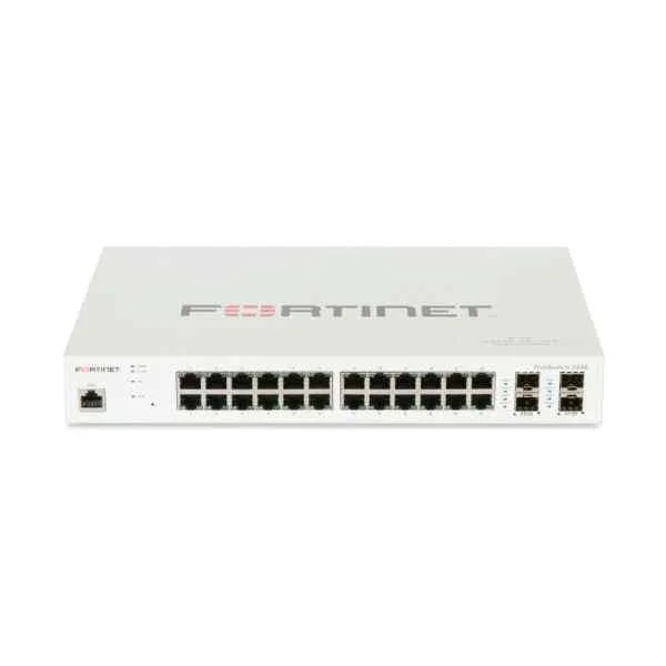 Fortinet FortiSwitch-224E Layer 2/3 FortiGate switch controller compatible switch with 24 x GE RJ45 ports, 4 x GE SFP