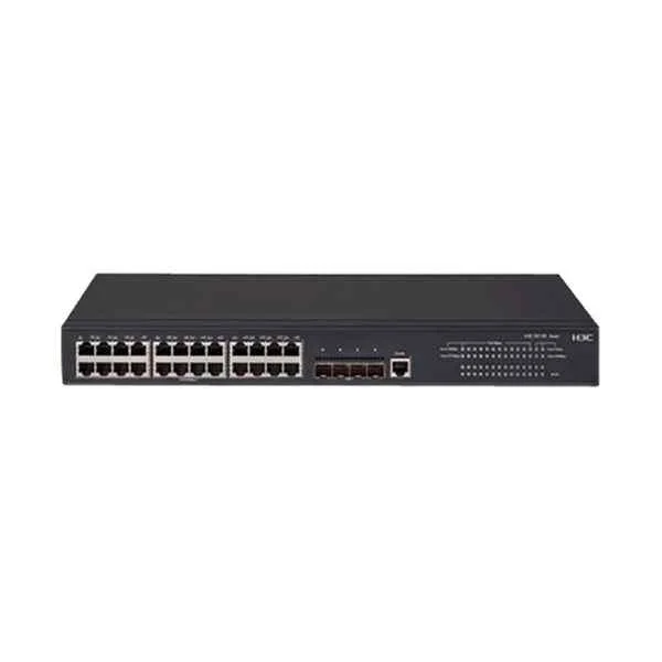H3C S5130S-28S-EI L2 Ethernet Switch with 24*10/100/1000BASE-T Ports and 4*1G/10G BASE-X SFP Plus Port, (AC),03 Years Support/Warranty