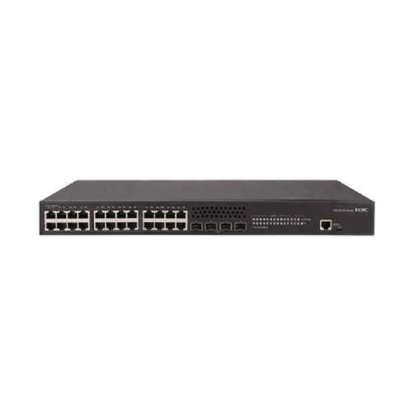 H3C S5130S-28S-PWR-EI L2 Ethernet Switch with 24*10/100/1000BASE-T POE+ Ports(AC 185W) and 4*1G/10G BASE-X SFP Plus Port, (AC),03 Years Support/Warranty