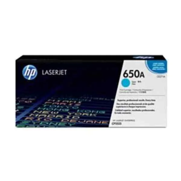 LaserJet 650A - Toner Cartridge Original - cyan - 15,000 pages