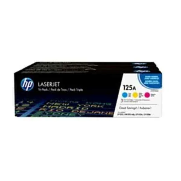 125A 3-pack Cyan/Magenta/Yellow Original LaserJet Toner Cartridges - 1400 pages - Cyan - Magenta - Yellow - 3 pc(s)