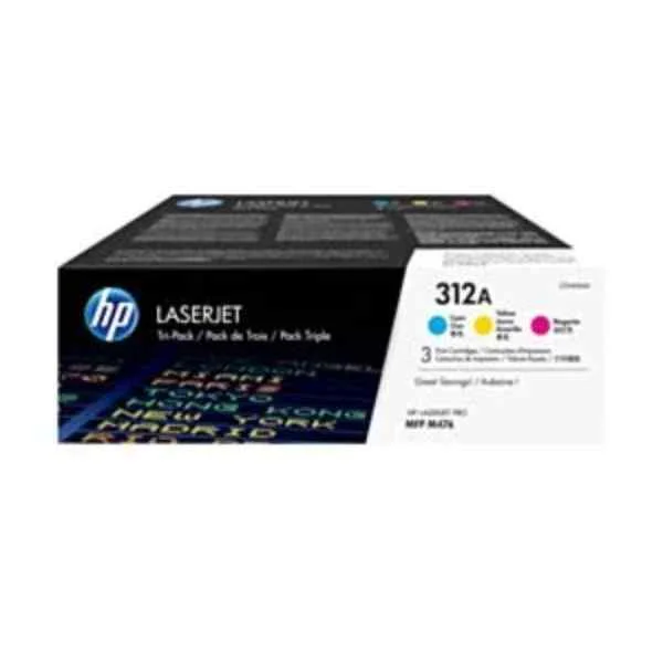 312A Cyan Tri-Pack LaserJet Toner Cartridge - 27000 pages - Cyan - Magenta - Yellow - 3 pc(s)