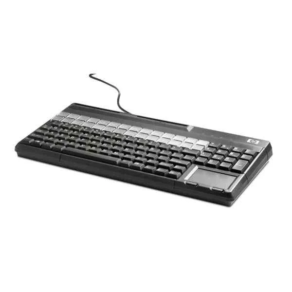 POS USB Keyboard with Magnetic Stripe Reader - Standard - Wired - USB - Black